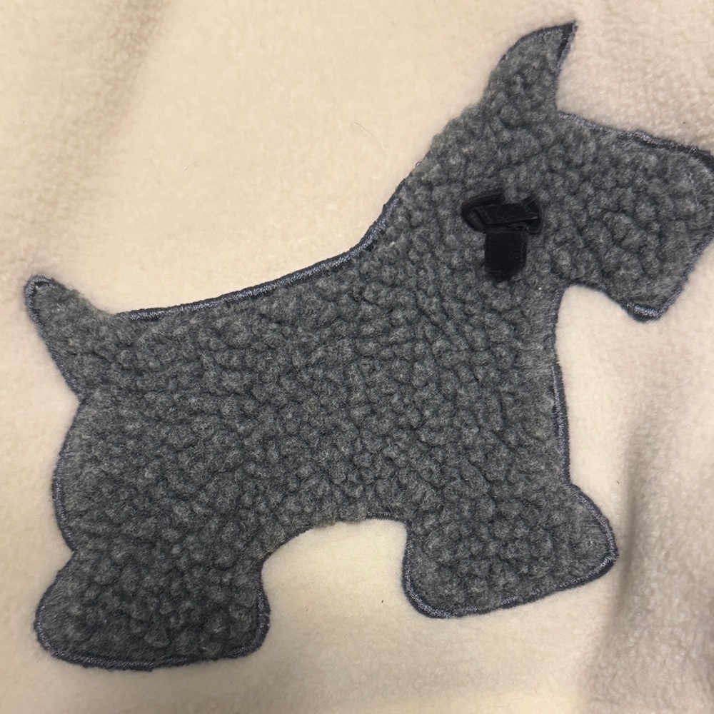 Carter's Cream Jacket with Gray Scottie Dog Accents - Picture 3 of 7